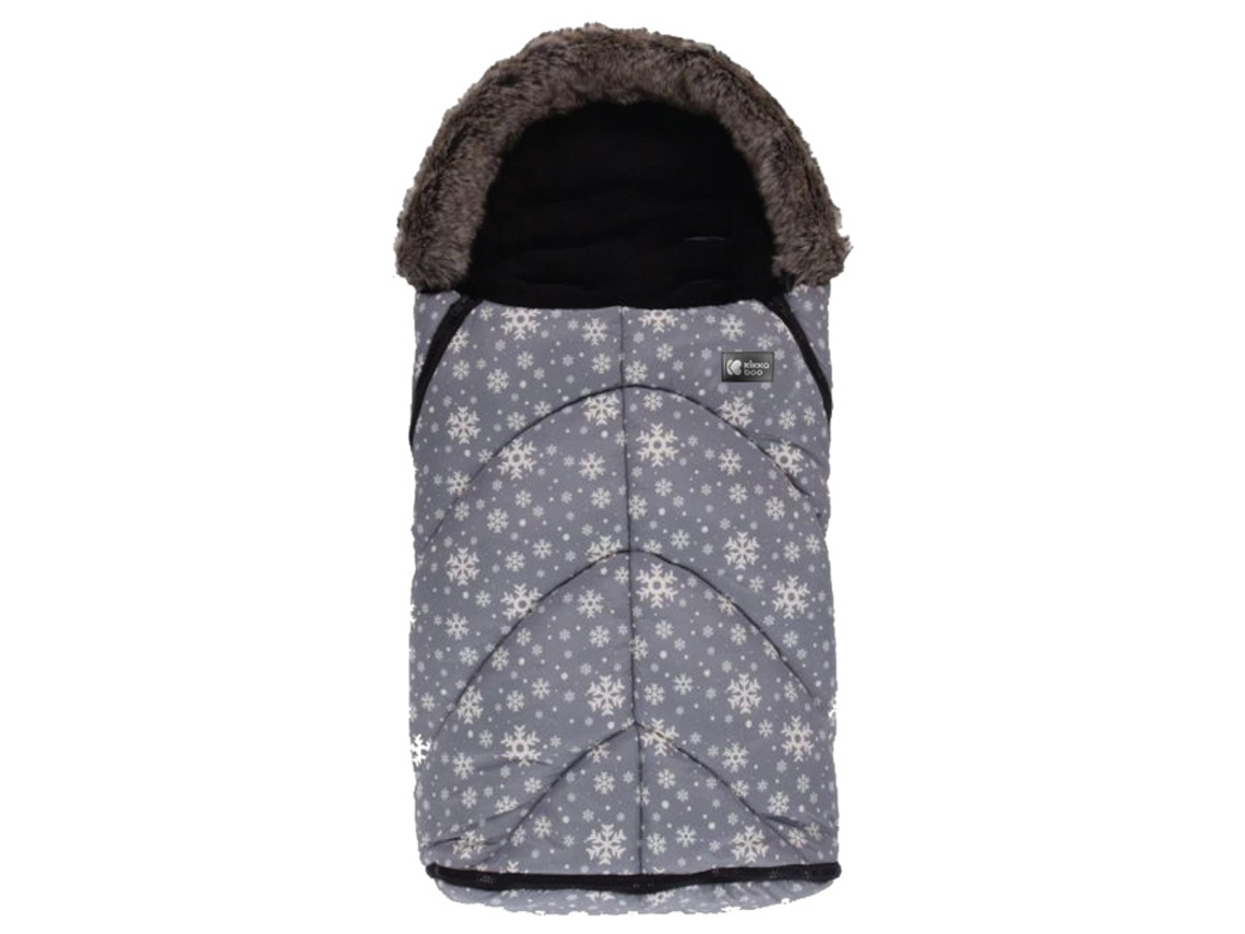 Saco para Carrinho KIKKABOO Shiny Nylon Snow Flakes