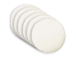 Vidaxl Capa Almofada 6 Unid. Heerlen Branco Ø 60 Cm Tecido