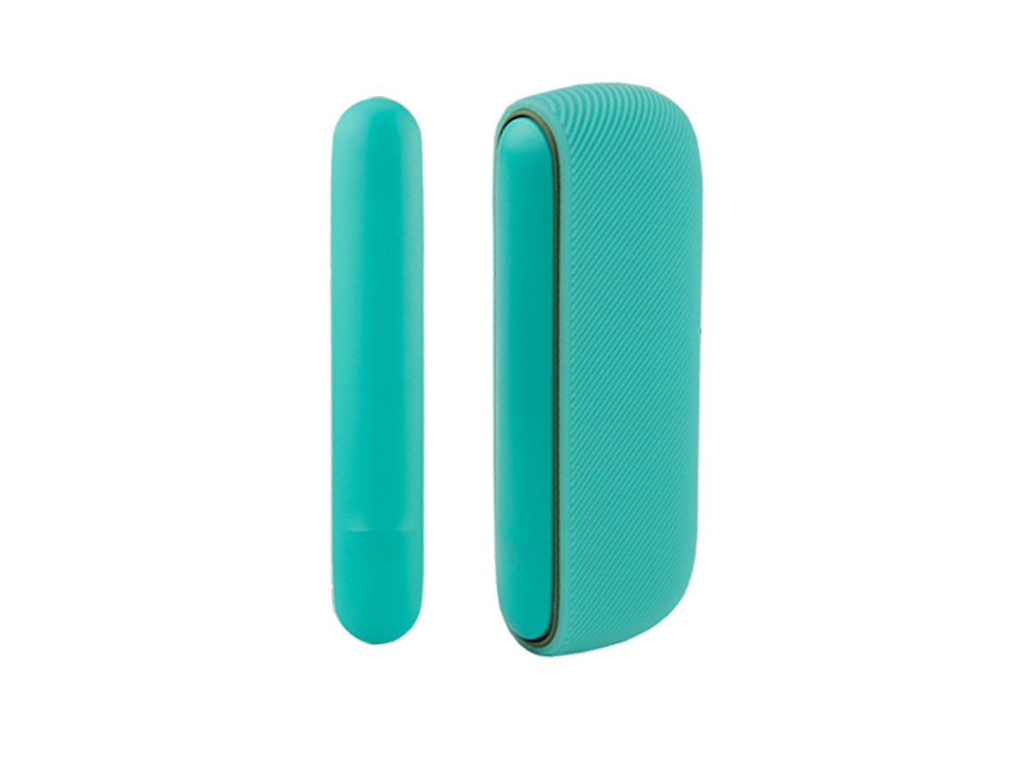Capa Para Iqos Iluma Modelo De Abertura Lateral Adicionar Painéis Laterais 13x9.5x3cm Silicone Verde Menta Fwinl