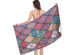 Pacote com 1 Unidade, Toalha de Praia Dupla Face de Secagem Rápida em Fleece de Microfibra, 80 X 160 Cm, Ideal para Praia e Camping BRILVIBERA