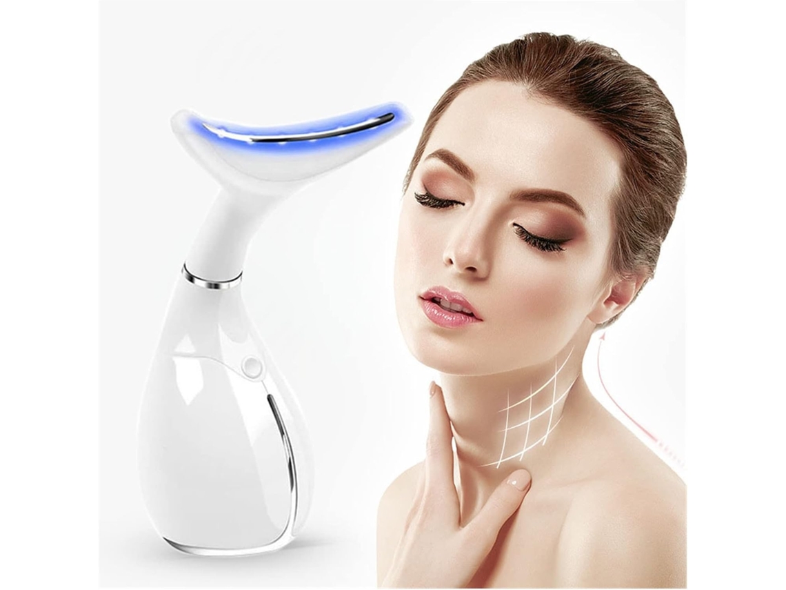 Aparelho de massagem com vibração fotônica LED SFUSHOS para lifting, firmeza e redução de rugas