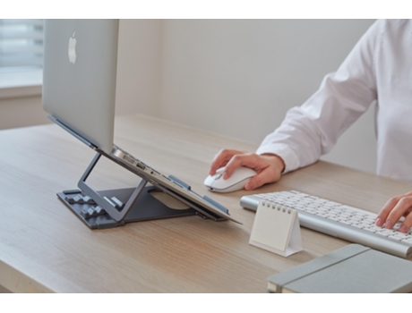 ALUMINUM PORTABLE LAPTOP STAND EYES 3 ANGLE .
