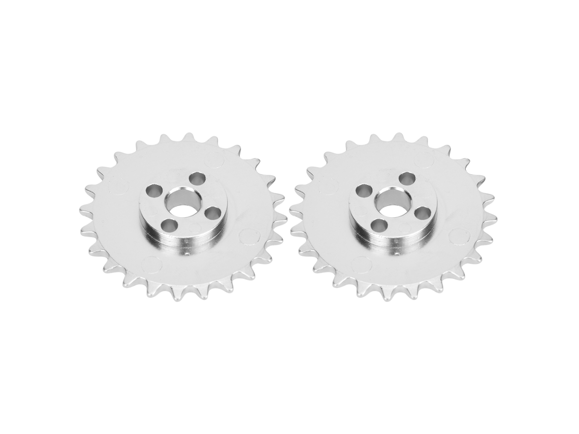 2pcs Rodas Dentadas 24 Dentes Liga de Zinco 52mmx6.8mm Peças Robô Industrial Engrenagem
