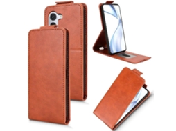Capa De Couro Com Flip Vertical Magnético E Fivela Para Fujitsu Arrows Alpha F-51f