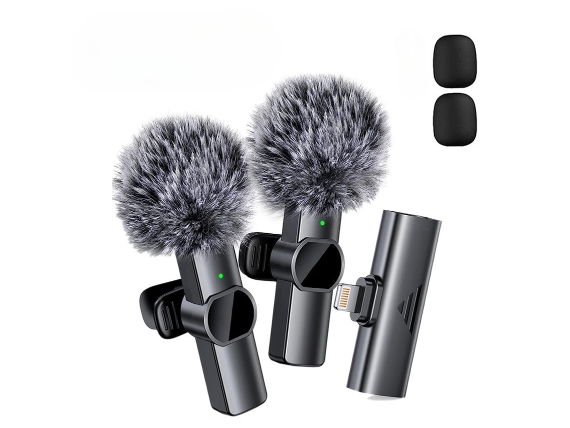 Microfone Lapela S/fio DIGITALLAB para iPhone e Android