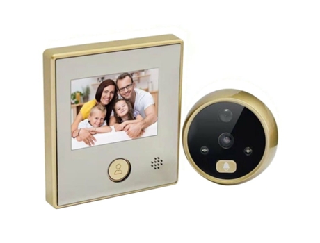 Olho Mágico Digital ESCAM C07 Ouro