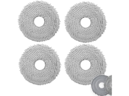 Conjunto De 4 Panos Limpeza Para Aspirador Roborock Q Revo E Roborock P10, Peças De Reposição, Almofadas De Limpeza Laváveis​​ E Reutilizáveis