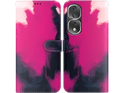 Capa Recurso Pintura Alça para Honor, Huawei Honor 80 Pro HONGWE. com Porta-Cartões Multicor