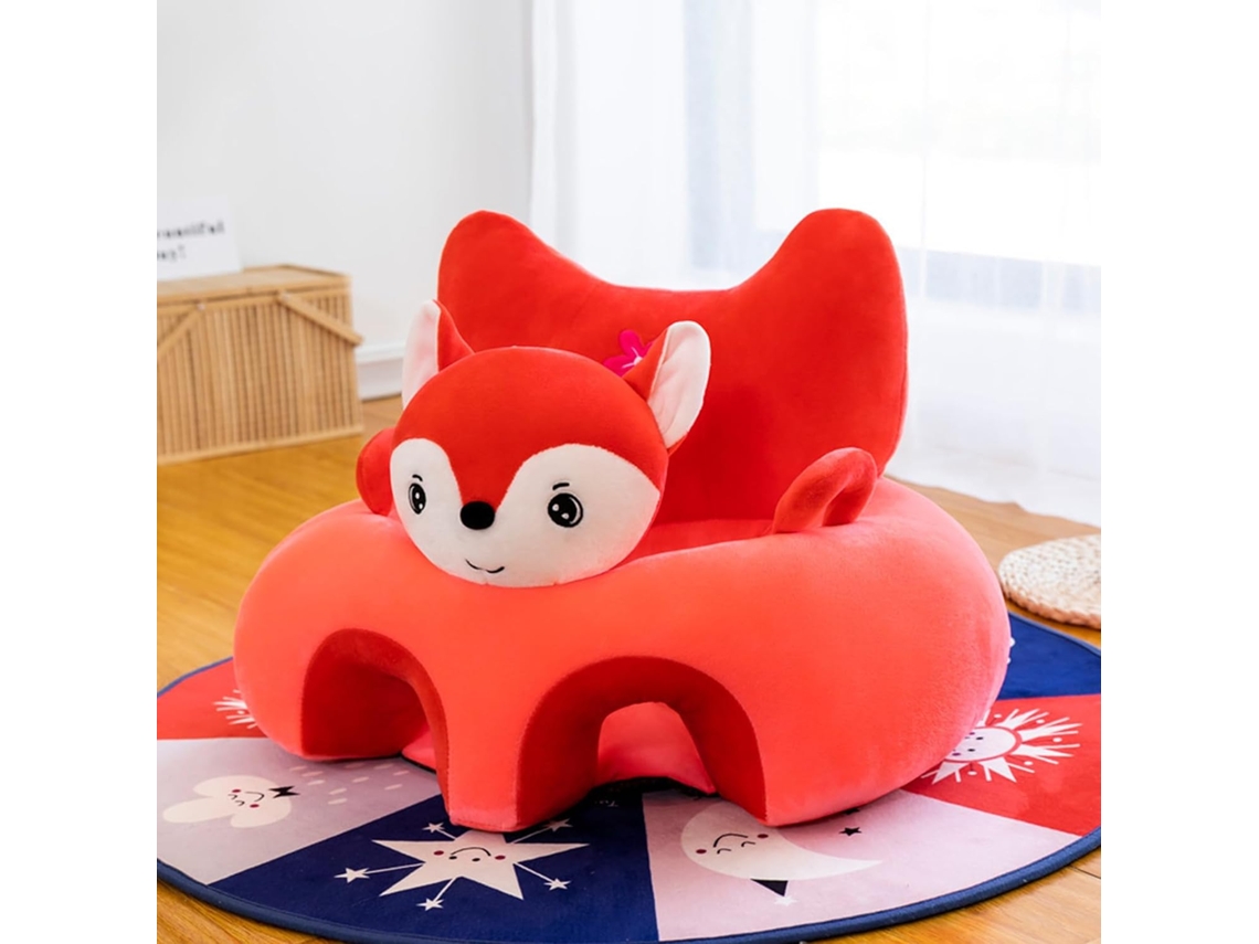 Cadeira De Apoio Para Bebé Eifson Sofá De Peluche Com Suporte Ergonómico E Base Antiderrapante - Raposa