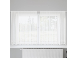 Vidaxl Cortina De Renda Branco 140 X 200 Cm Poliéster