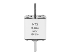 Fusível Cerâmico de Contato em Folha Nt3/rt16 3 500v 400a para Proteção de Equipamentos Elétricos