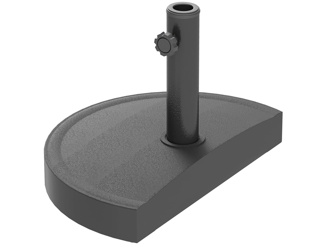Base de Resina para Guarda sol de 9 Kg para Hastes de 32, 38 e 48 Mm, Suporte para Guarda sol, 49 X 31 X 33 Cm, Preta ORBITRA COMMERCE