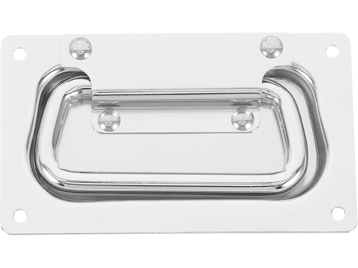 Puxador Abaodam Em Aço Inoxidável Com Anel De Cobertura Mola, Fácil Instalação, Superfície Lisa Para Uso Industrial