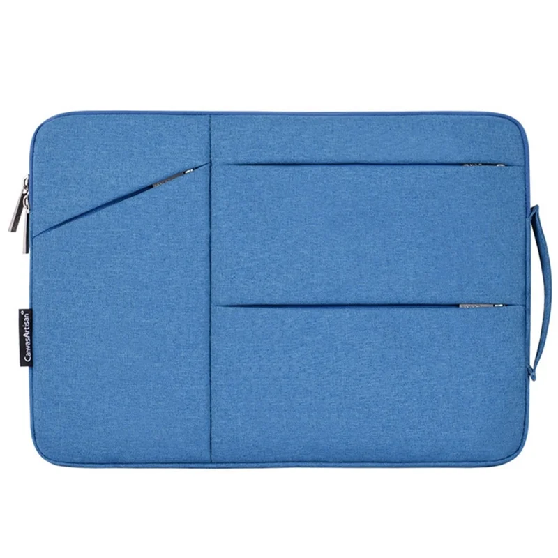 Capa Halinuia Para Portátil 11/12 Polegadas Nylon Impermeável Forro Macio Fecho De Correr Preto