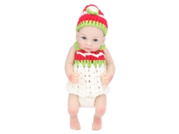 Boneca Reborn Bebê Realista 10 Polegadas Silicone Macio Membros Articulados Branca