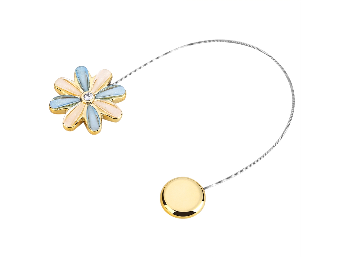 Gancho Magnético De Cortina Con Cristal Accesorio De Decoración Hogar Flor Clip De Seguridad Cincho 1