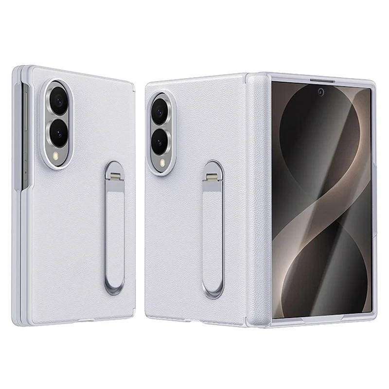 Capa Eifson Para Samsung Galaxy Z Fold8, Com Dobradiça Magnética, Suporte, Material Para Pc - Compatível - Cinza