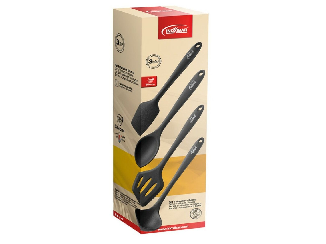 Utensílios De Cozinha Inoxibar 35391 Silicone (4 Unidades)