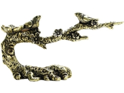 Ornamento Criativo Latão Pássaro Galho Decoração Interiores Elegante Estável Escritório Mesa Casa GOKOCO