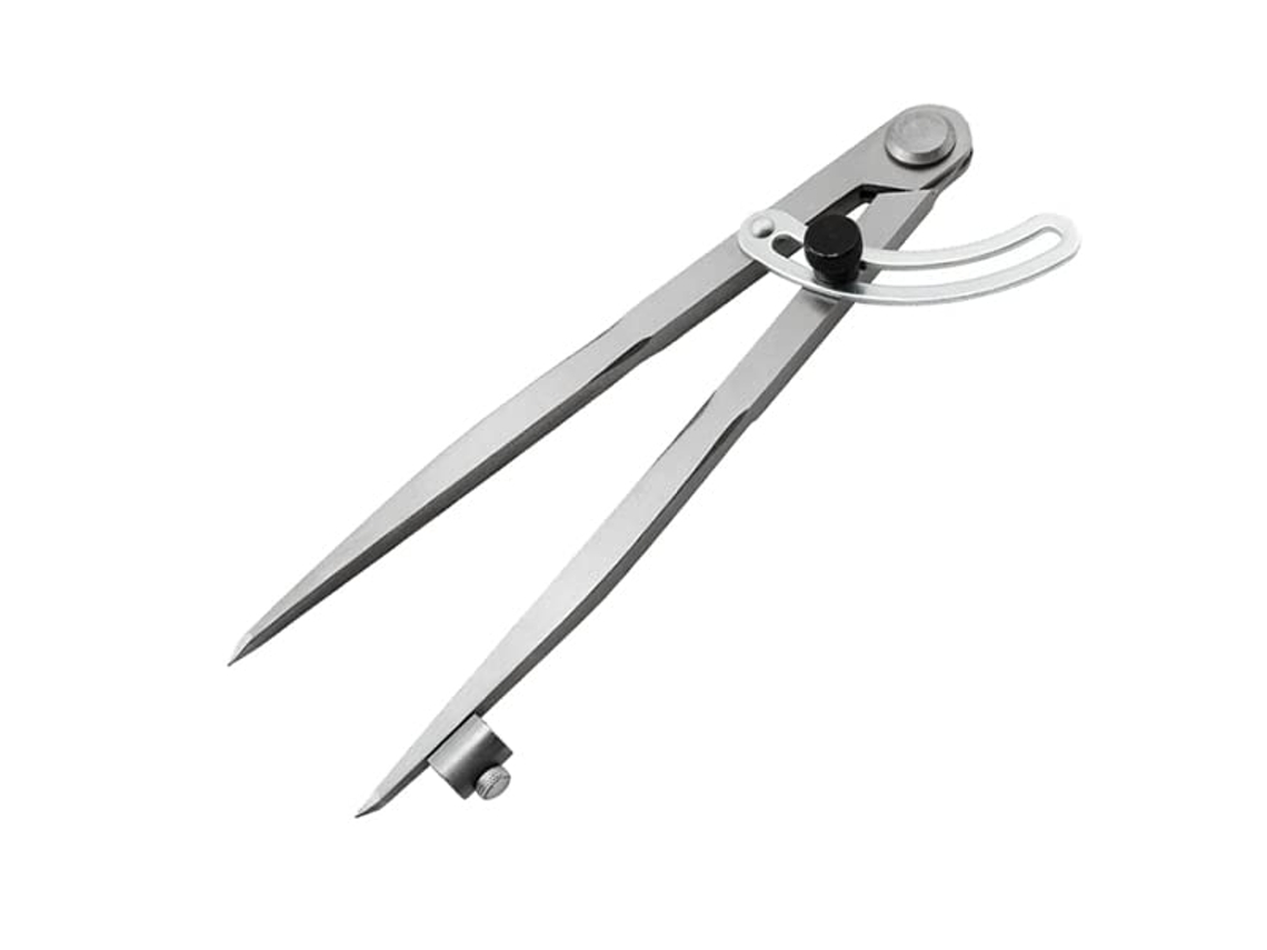 Compasso de Riscos para Artesanato em Couro, 12,5 Cm, Ferramenta Resistente para Costura, Marcação de Linhas Circulares e Asas. AQUAFORGE