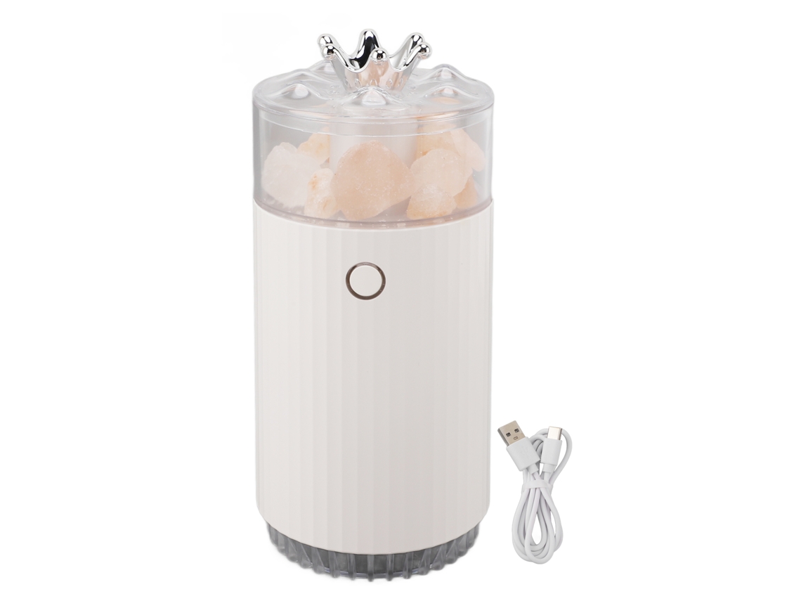 Humidificador Portátil Usb com Luz Colorida, Sal Marinho, Recarregável LAXISCREED