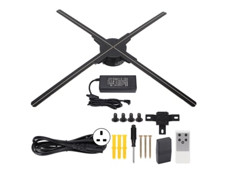 Ventilador Holográfico Led 3d Com Projeção Z3, Display Com App E Alta Velocidade De Transmissão Para Loja E Bar Vvjijilly