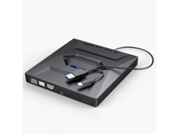 Unidade de Cd/Dvd Externa Portátil Usb 3.0, Type C, ZYBLSSBB