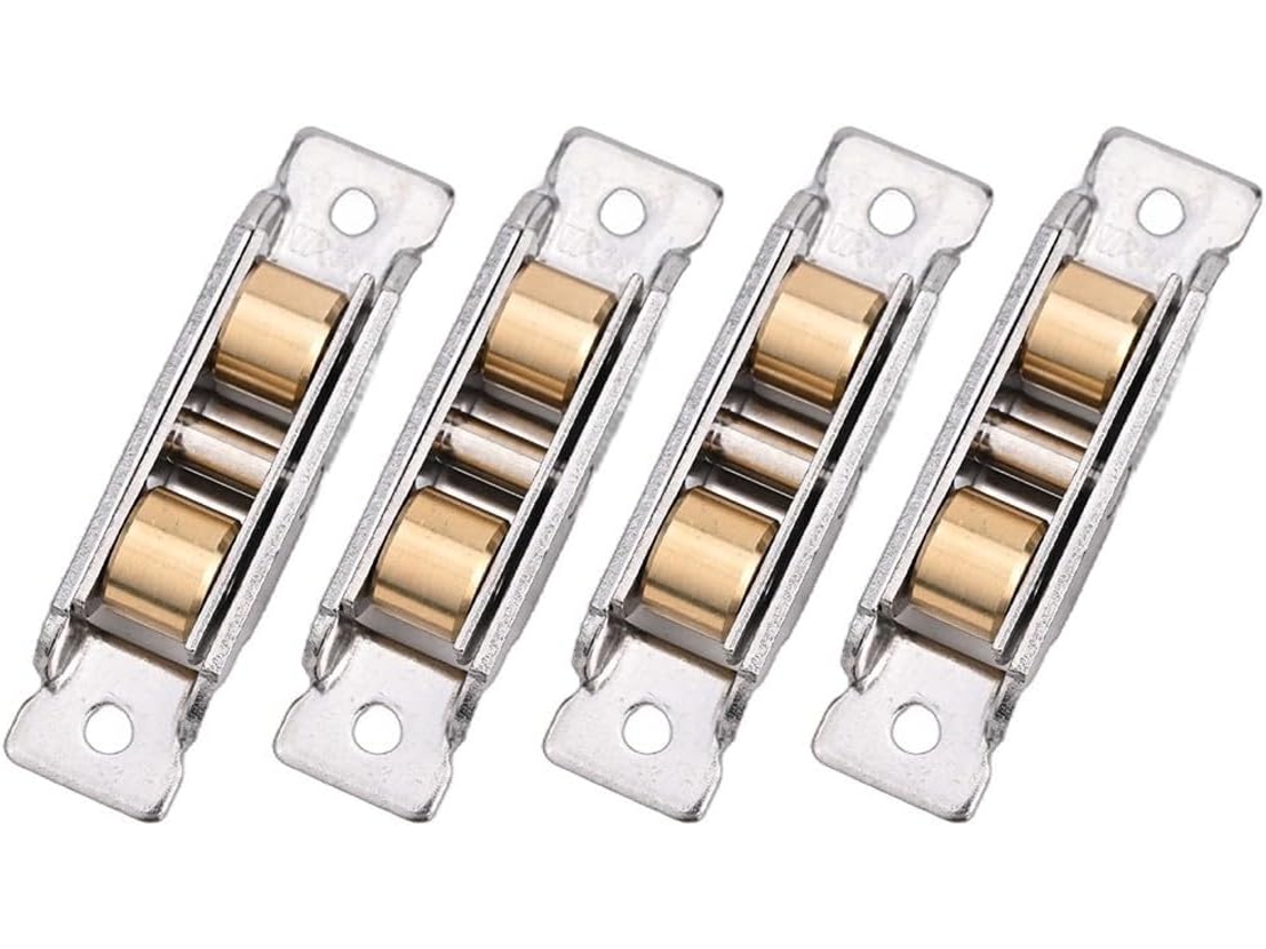 Rodízios De Aço Inoxidável Para Portas Correr, Conjunto 4 Peças Com Ro