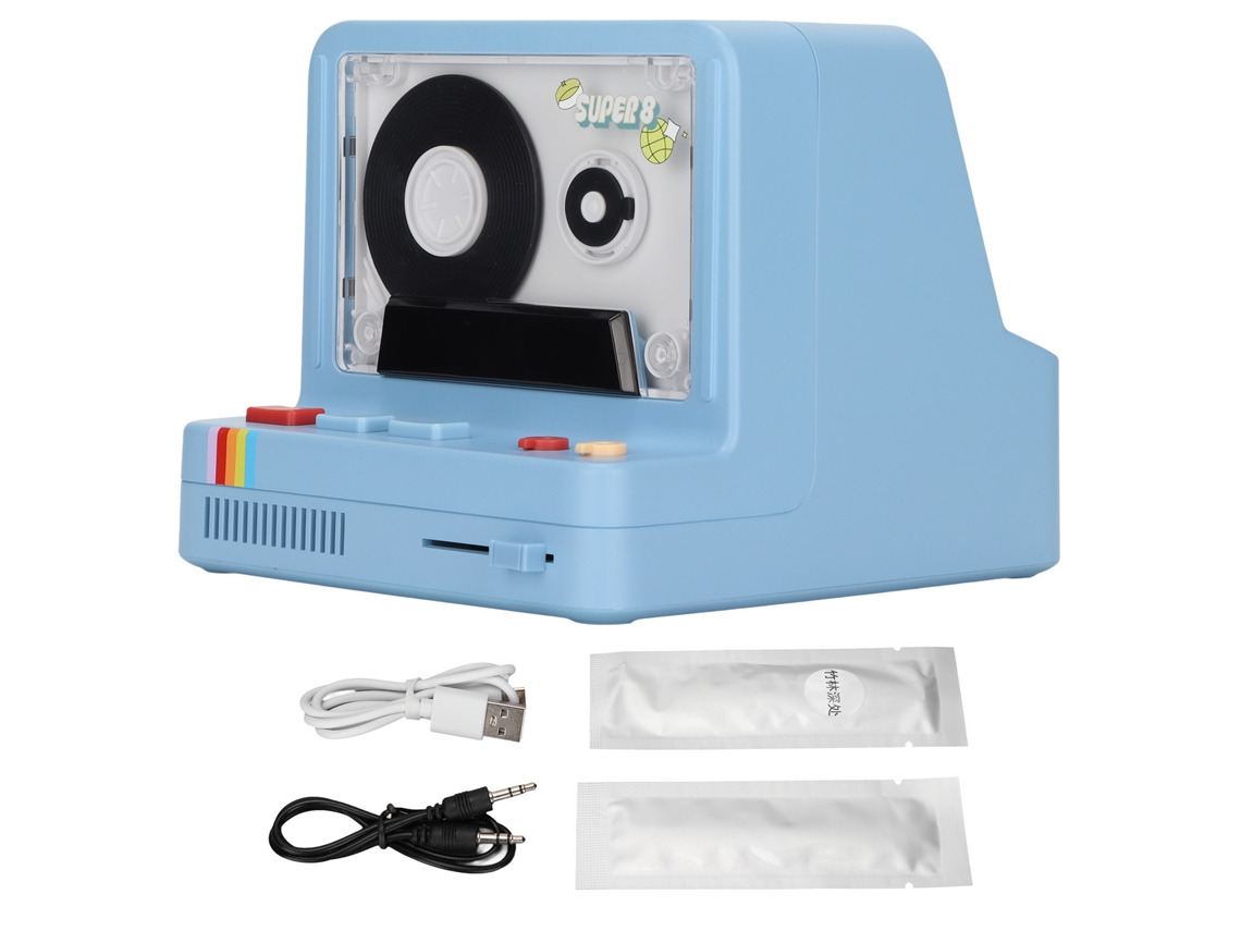 Altifalante Bluetooth EOOCOO (design de Fita Vintage, Bateria Integrada)