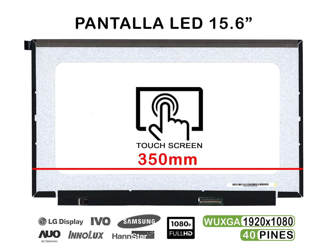 Tela sensível ao toque LED de 15,6 polegadas para laptop Nv156fhm T0e Fhd compatível com 40 pinos