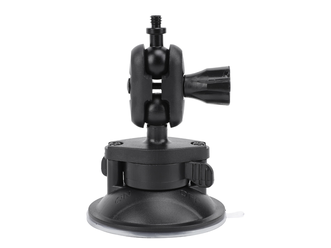 Suporte de ventosa com parafuso de 1/4 de polegada, cabeça esférica dupla, universal, para câmera digital de carro, para-brisa e janela. LAXISCREED