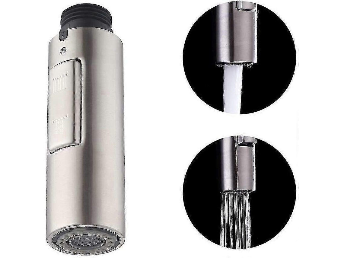 Torneira De Cozinha De Substituição Em Aço Inoxidável Sus304 Escovado Com Ducha Manual Aquaforge