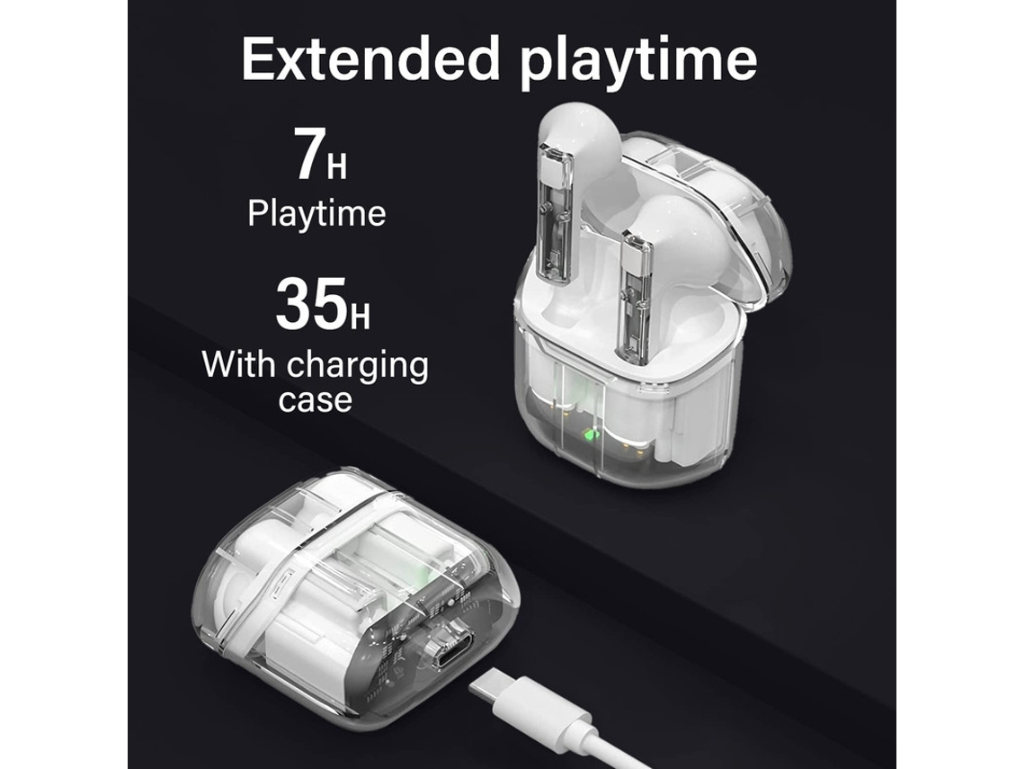 Auriculares True Wireless Bluetooth Branco