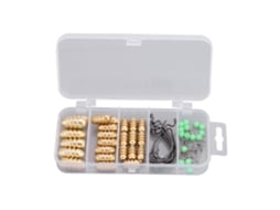 Kit de Pesca com Chumbadas de Latão e Anzóis