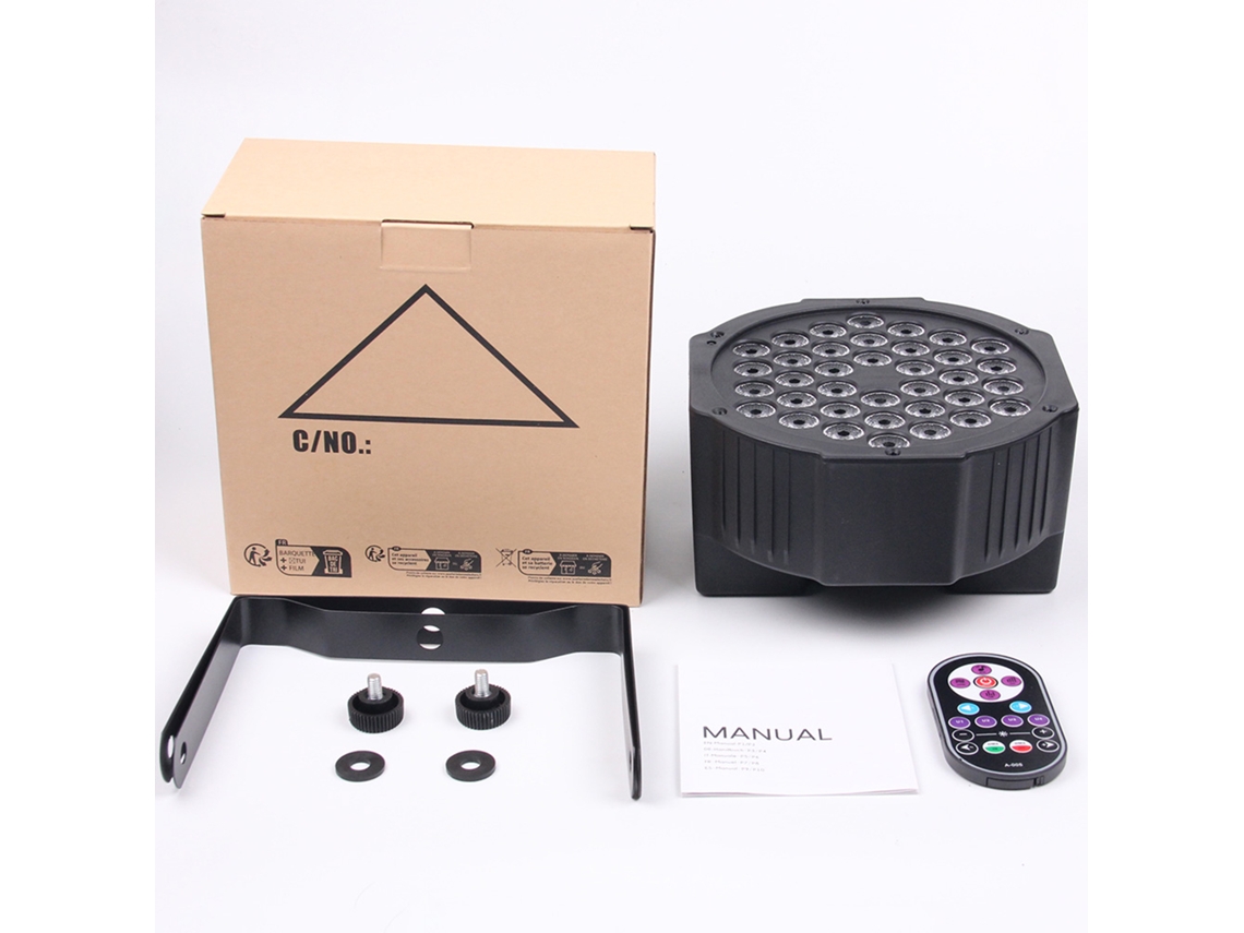 2026 lâmpada Par Led 36w 36 Leds C110 240v com Controlador Modos Dmx512 para Festa Disco Dj