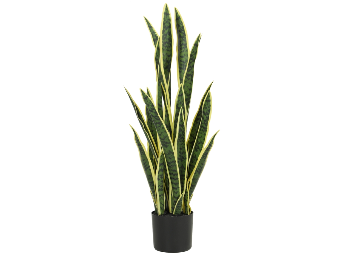 Sanseveria Artificial para Plantas Externas e Internas com 21 Folhas Moldáveis. Ø20x90 Cm Ge