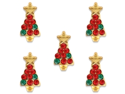 Decoração De Unhas Natal Árvores Papai Noel Decalques De Manicure Em Liga 10