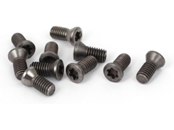 Parafuso de Máquina Torx de Cabeça Chata Metálica M4,5 X 10 Mm, Cor Prata, 10 Peças CHABERLU