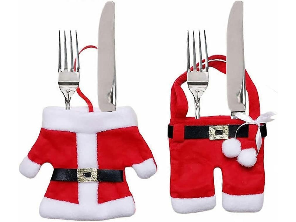 Conjunto De 6 Saquinhos Para Talheres De Natal Nostalgia88