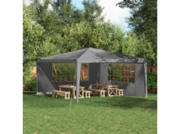 Vidaxl Lateral De Tenda Para Festa 2 Unid. 400 X 195 Cm Cinzento-claro