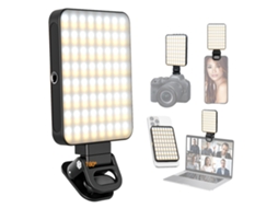Luz Led Magnética Para Vídeo, Clip Para Laptop E Telefone, Ideal Para Reuniões Virtuais E Conferências