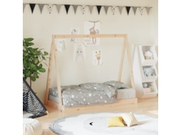 Vidaxl Estrutura De Cama Infantil 70x140 Cm Pinho Maciço