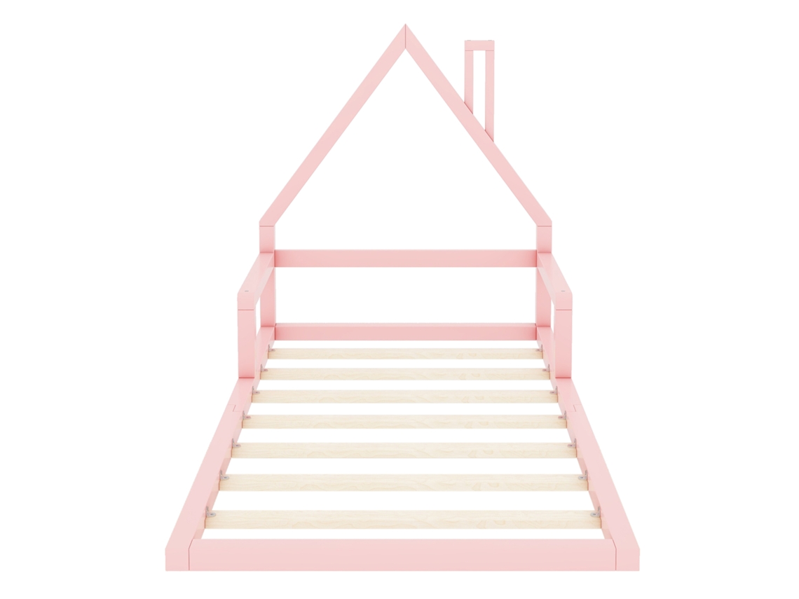 Cama Infantil Mobrio Rosa (90x200x107)