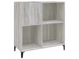 Armário para Discos 84,5x38x89 cm Derivados Madeira Cinza Sonoma MAISON EXCLUSIVE