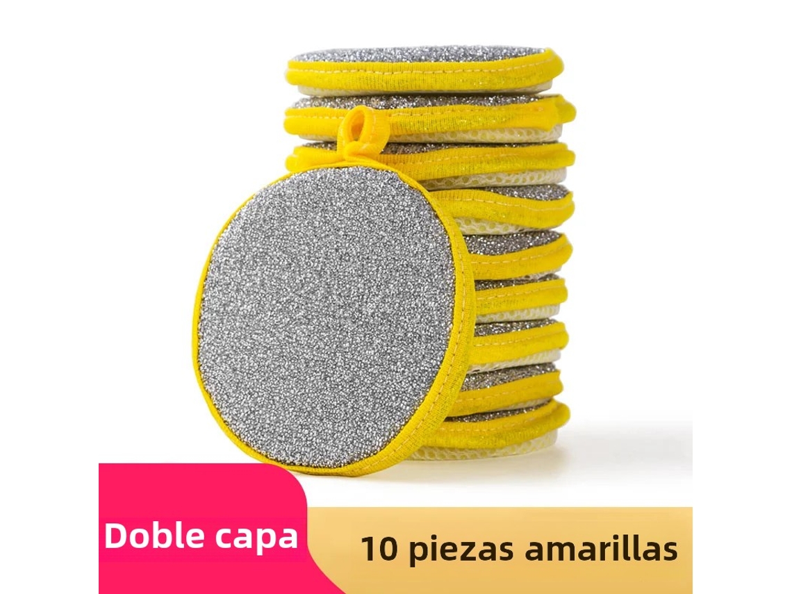 Esponjas de Limpeza Dupla Face MDUG (10 Amarelas)