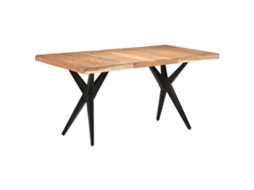 Dining Table, Dining Tables Vidaxl Preto Madeira (160 X 80 X 76 Cm)