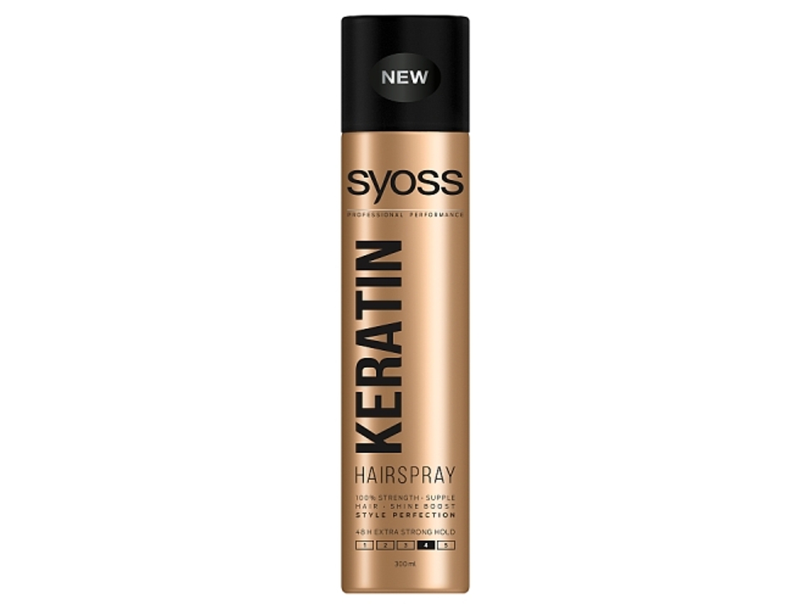 Spray de Queratina Power, 300ml, Potência Profissional para Cabelo Syoss
