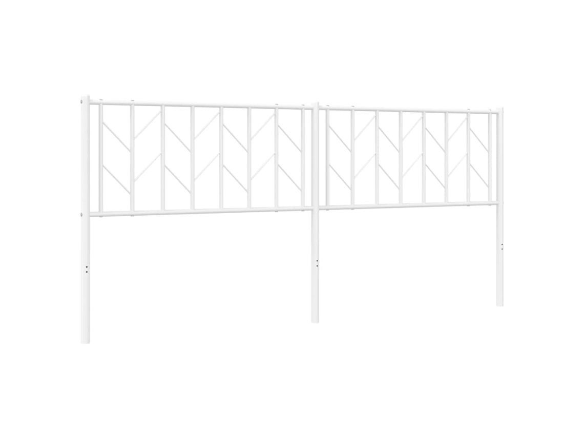 Cabeceira de substituição de 193 cm em metal branco, exclusiva da MAISON.