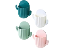 Conjunto 4 Organizadores Multifuncionais Cacto GOKOCO Cores Branco