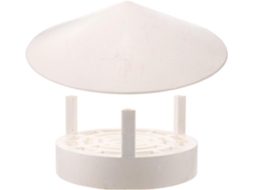 Tampa De Chaminé Impermeável Em Pvc Branco De 160-250 Mm, Tampa De Ventilação